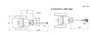 ابعاد انکودر چرخ دار آتونیکس مدل ENC-1-3-T-24