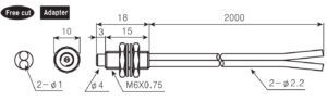 ابعاد سنسور فیبرنوری آتونیکس مدل FD-620-10