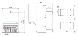 ابعاد پاور کنترل آتونیکس مدل SPC1